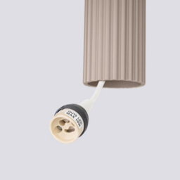 Luminosa Lighting Luminosa Karbon Slim Pendant Ceiling Light Taupe 1X Gu10 - thumbnail 6