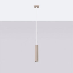 Luminosa Lighting Luminosa Karbon Slim Pendant Ceiling Light Taupe 1X Gu10 - thumbnail 2