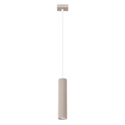 Luminosa Lighting Luminosa Karbon Slim Pendant Ceiling Light Taupe 1X Gu10 - thumbnail 1