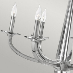 Luminosa Lighting Elstead Hinkley Ascher 6 Light Chandelier Polished Nickel - thumbnail 3