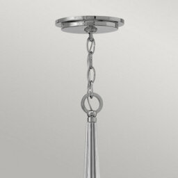 Luminosa Lighting Elstead Hinkley Ascher 6 Light Chandelier Polished Nickel - thumbnail 4