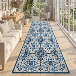Moonlight Bedding Living Room Runner Rugs Washable Area Rugs Non-Slip Low Pile Printed Rugs (Luna, 80X300Cm) - thumbnail 4