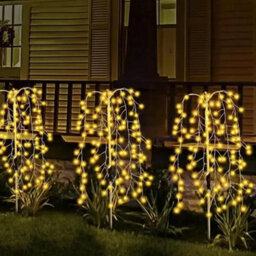 4Pack Outdoor Led Solar Power  Garden Lights Starburst Tree Stake La - thumbnail 6