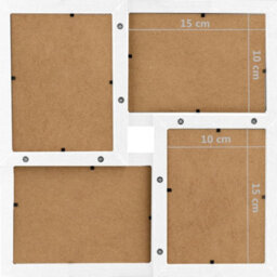 Vidaxl Collage Photo Frame For 24X(10X15 Cm) Picture White Mdf - thumbnail 6