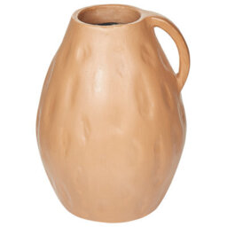 Beliani Decorative Vase Kulim Ceramic 40 Cm Dark Beige - thumbnail 1