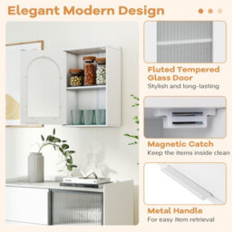 Gainoom Bathroom Wall Cabinet Medicine Cabinet W/ Adjustable Shelf - thumbnail 7
