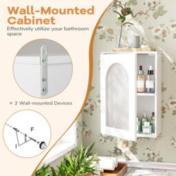 Gainoom Bathroom Wall Cabinet Medicine Cabinet W/ Adjustable Shelf - thumbnail 8