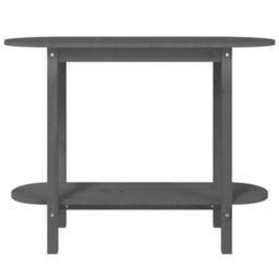 Walplus Console Table Grey 110X40X80 Cm Solid Wood Pine - thumbnail 5