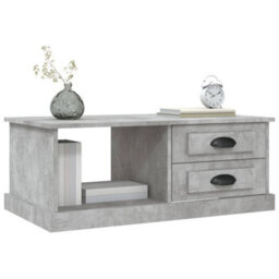 Berkfield Coffee Table Concrete Grey 90X50X35 Cm Engineered Wood - thumbnail 4
