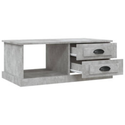 Berkfield Coffee Table Concrete Grey 90X50X35 Cm Engineered Wood - thumbnail 7