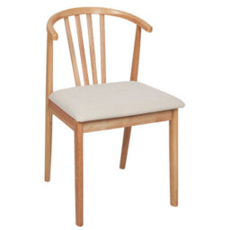 Beliani Set Of 2 Dining Chairs Craig Wood Light Brown/ Beige - thumbnail 6