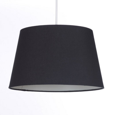 K Living Black Tapered Drum Shade For Ceiling And Table 12 Inch - image 1