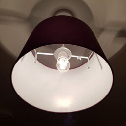 K Living Black Tapered Drum Shade For Ceiling And Table 12 Inch - thumbnail 4