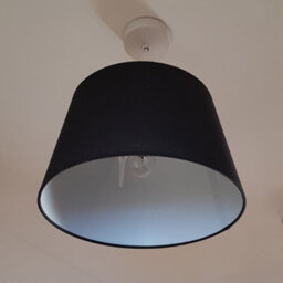 K Living Black Tapered Drum Shade For Ceiling And Table 12 Inch - thumbnail 3