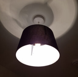 K Living Black Tapered Drum Shade For Ceiling And Table 12 Inch - thumbnail 2