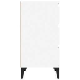 Berkfield Bedside Cabinet White 40X35X70 Cm Engineered Wood - thumbnail 8