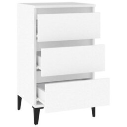 Berkfield Bedside Cabinet White 40X35X70 Cm Engineered Wood - thumbnail 6