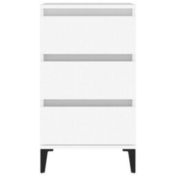 Berkfield Bedside Cabinet White 40X35X70 Cm Engineered Wood - thumbnail 7