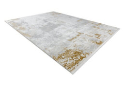 RugsX Modern Carpet Duke 51378 Cream / Gold - Concrete, Stone Structured, Ve  80X150 Cm - thumbnail 3