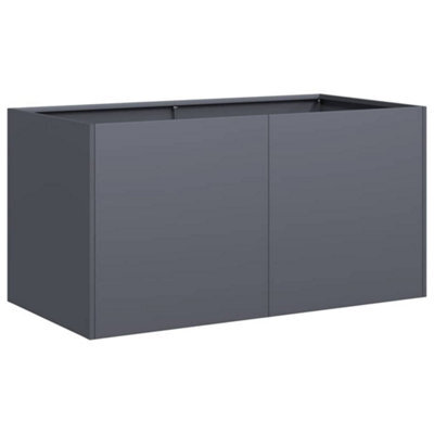 Berkfield Modern Planter Anthracite 80X40X40 Cm Cold-Rolled Steel - image 1
