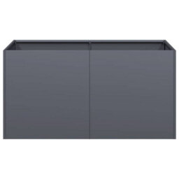 Berkfield Modern Planter Anthracite 80X40X40 Cm Cold-Rolled Steel - thumbnail 4
