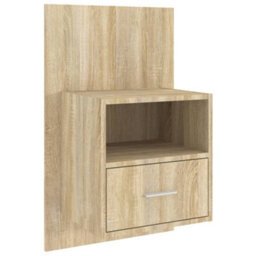 Berkfield Wall-Mounted Bedside Cabinets 2 Pcs Sonoma Oak - thumbnail 6