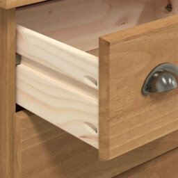 Walplus Chest Of Drawer Askim Brown 45.8 X 40 X 79 Cm Solid Pine Wood - thumbnail 9