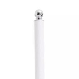 Orsina Stable White Toilet Roll Holder, Elegant Design Toilet Holder, Sturdy Toilet Roll Holder With White Base - thumbnail 2