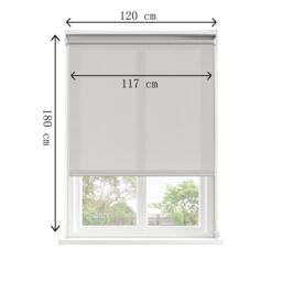 GoodHome Halo Corded Pearl Grey Daylight Roller Blind (W)120Cm (L)180Cm - thumbnail 5