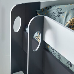 Bedmaster Olly Grey And White Storage Bunk Bed Without Drawer - thumbnail 6