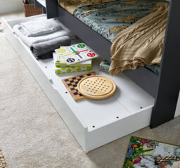 Bedmaster Olly Grey And White Storage Bunk Bed Without Drawer - thumbnail 7