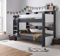 Bedmaster Olly Grey And White Storage Bunk Bed Without Drawer - thumbnail 4