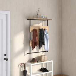 Entryway Wall Coat Rack Wall Mounted Coat Rack W/6 Hooks - thumbnail 6