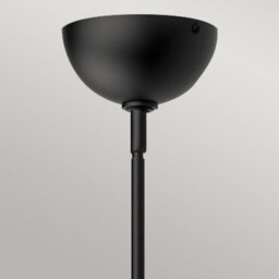 Luminosa Lighting Elstead Alora Mood Jude Dome Pendant Ceiling Light Contemporary Matt Black 1X E27 - thumbnail 5