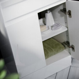 Nes Home Alaska 500mm Freestanding Bathroom Basin Vanity Unit White - thumbnail 6