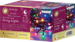 Shatchi 50 Multicolour Leds Battery Operated Fairy Lights Waterproof 8 Changing Modes Timer - thumbnail 2