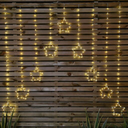 Samuel Alexander 1.2M Light Up Star Curtain Christmas Lights With Warm White Leds - thumbnail 3