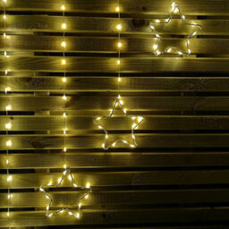 Samuel Alexander 1.2M Light Up Star Curtain Christmas Lights With Warm White Leds - thumbnail 6