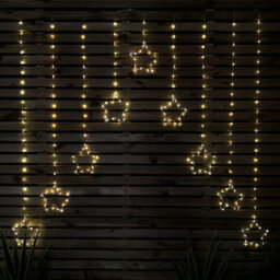 Samuel Alexander 1.2M Light Up Star Curtain Christmas Lights With Warm White Leds - thumbnail 2