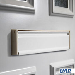 "UAP Limited Uap Petit Master 10"" White Aluminium Draught Proof Letterbox For Upvc Composite And Wooden Doors 20 To 40mm" - thumbnail 4
