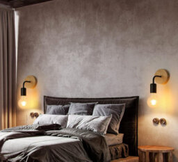 Wall Light Indoor Pack Of 2 Wall Lamp Wood E27 Wall Spotlight Retro - thumbnail 3