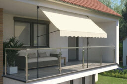 Evre Beige 2 X 1.2M Retractable Garden Awning  No Drill Uv & Waterproof Canopy - thumbnail 2