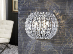 Luminosa Lighting Luminosa Diamond 2 Light Crystal Wall Lamp Chrome, G9 - Uk Stock - thumbnail 1