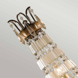 Luminosa Lighting Elstead Bellini 3 Light Indoor Candle Wall Light British Bronze, Oxidized Bronze, E14 - thumbnail 3