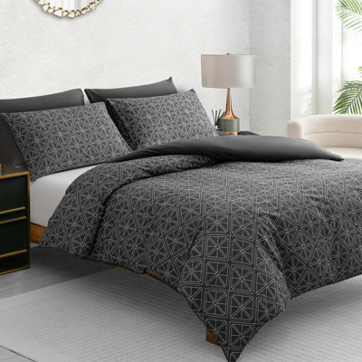 Lazzaro Hotel Quality Microfiber King Duvet Cover Set Smooth Lightweight Bedding With Hidden Zipper Closure - image 1