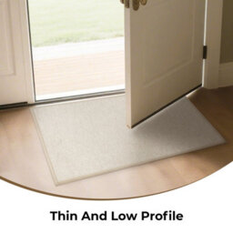Marlow 2Pc Non Slip Rubber Woven Door Mat Hallway Kitchen Rug - thumbnail 7