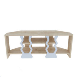 Decorotika Firal Corner Tv Stand Tv Unit For Tvs Up To 45 Inch Sapphire Oak And White - thumbnail 5