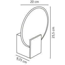 Nordlux Hester Plastic Wall Light 3-Level Dimming Brown,mains Led - thumbnail 4