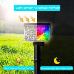 Outdoor Solar Spot Lights Landscape Led Stake Lights Garden Pathway Lawn Lamp - thumbnail 6