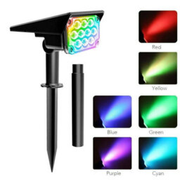 Outdoor Solar Spot Lights Landscape Led Stake Lights Garden Pathway Lawn Lamp - thumbnail 1
